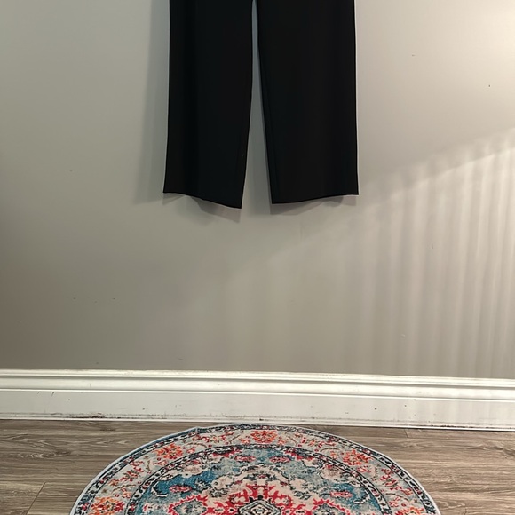 GIORGIO ARMANI black wide leg flowy pants size 16 - Picture 7 of 11